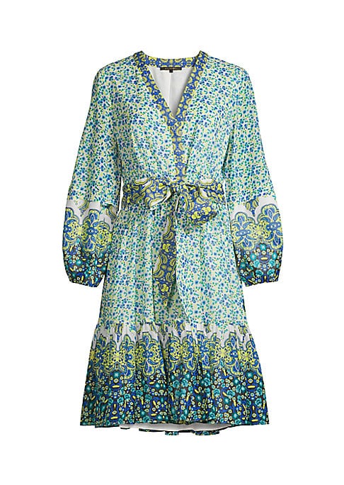Floral Balloon Sleeve Dress