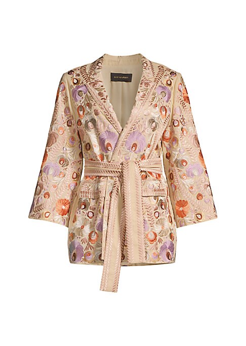 Floral Tie-Detail Jacket