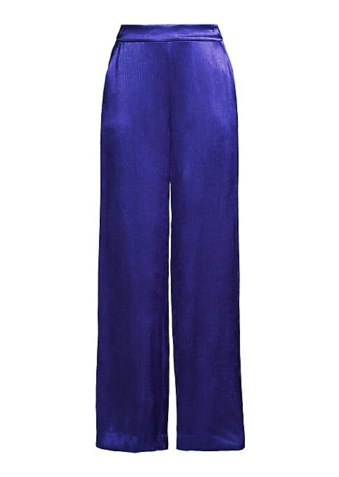 Satin Luxe Wide-Leg Trousers