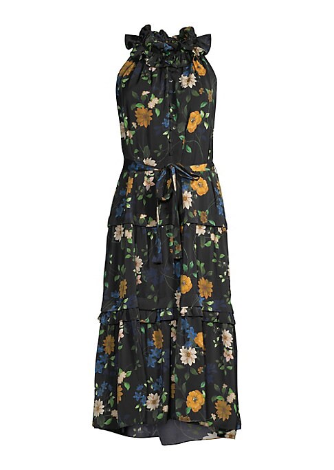 Floral Ruffle Midi Dress