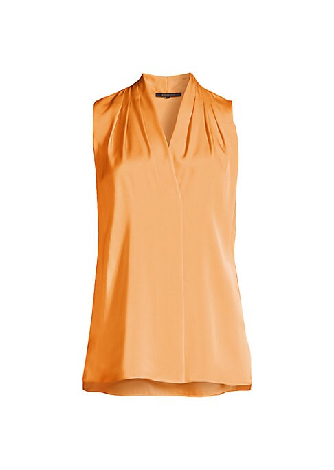Chic Pleated Silk Top