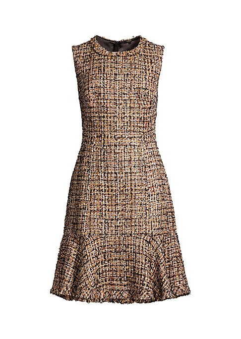 Shimmering Fringe Ruffle Dress