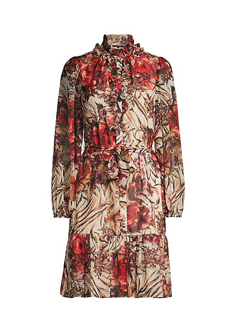 Floral Ruffle Midi Dress