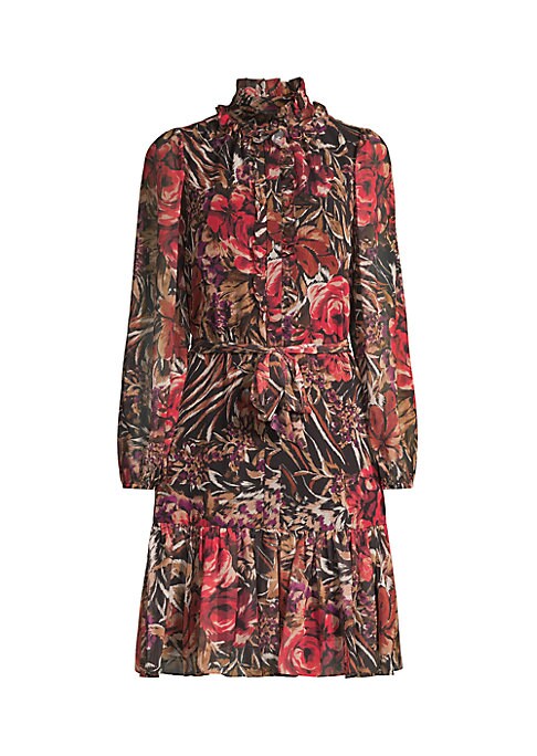 Floral Ruffle Midi Dress