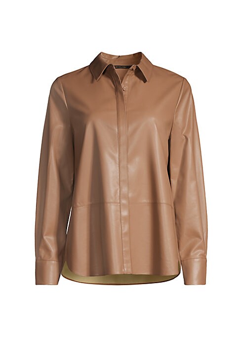 Chic Faux Leather Top