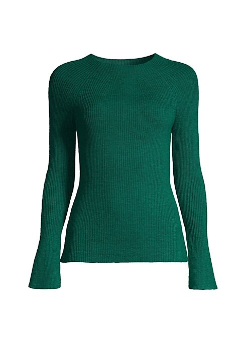 Ribbed Wool Bateau Sweater