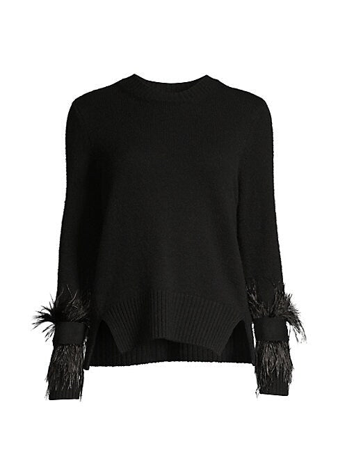 Feathered Cashmere Crew