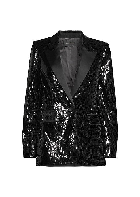 Lustrous Sequined Blazer