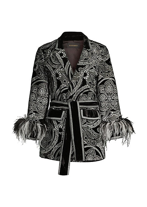 Feathered Wrap Jacket