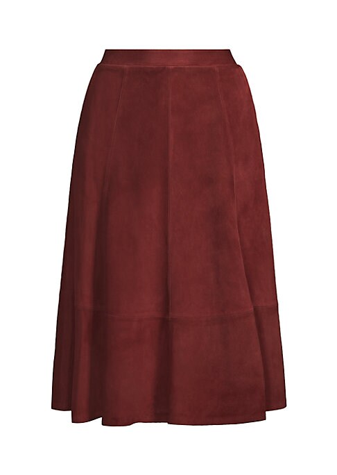 Suede Circle Skirt