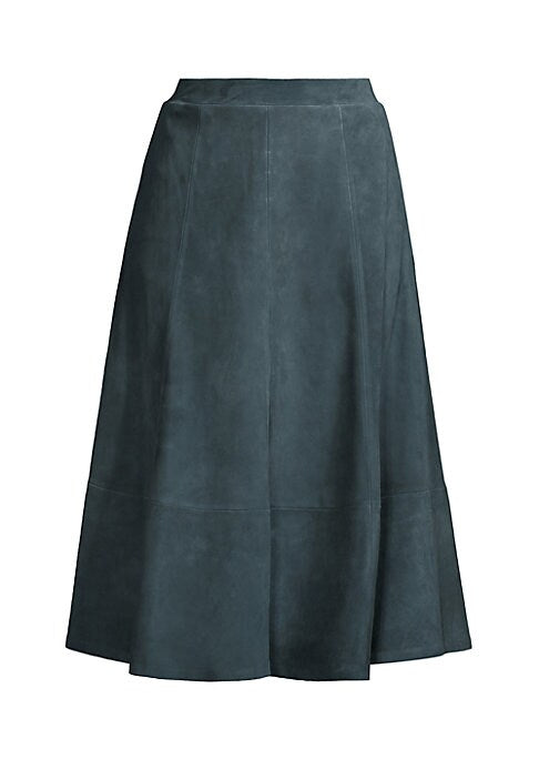 Suede Circle Skirt