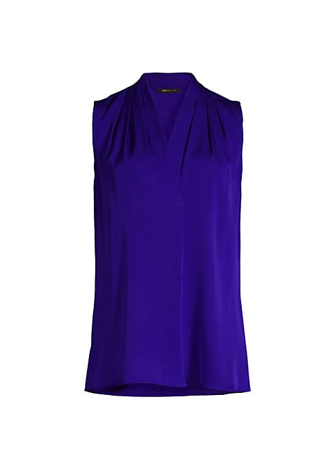 Silken Draped Wrap Top