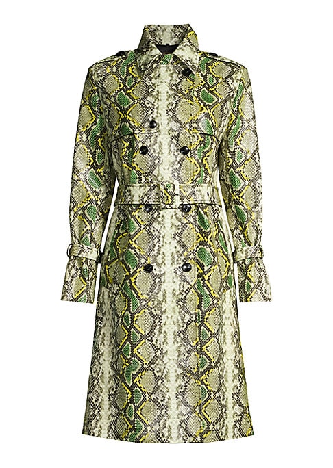 Snake Print Luxe Overcoat