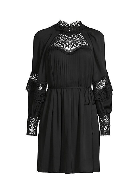 Embroidered Cape Mini Dress