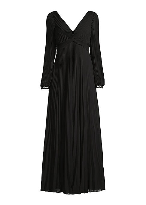 Chic Pleated Evening Gown