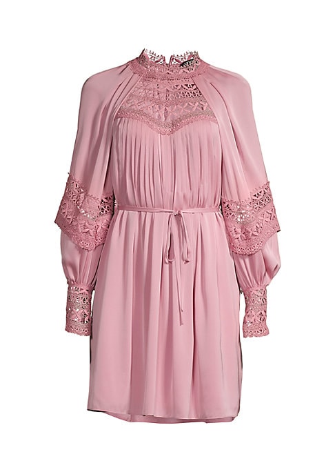 Embroidered Cape Mini Dress