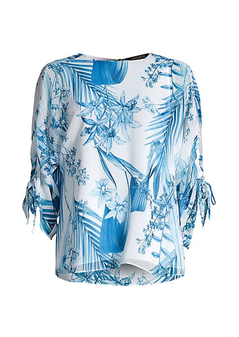Elegant Printed Sleeve Top