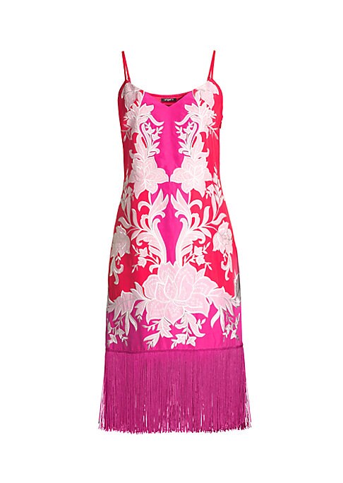 Fringe Charm Silk Dress