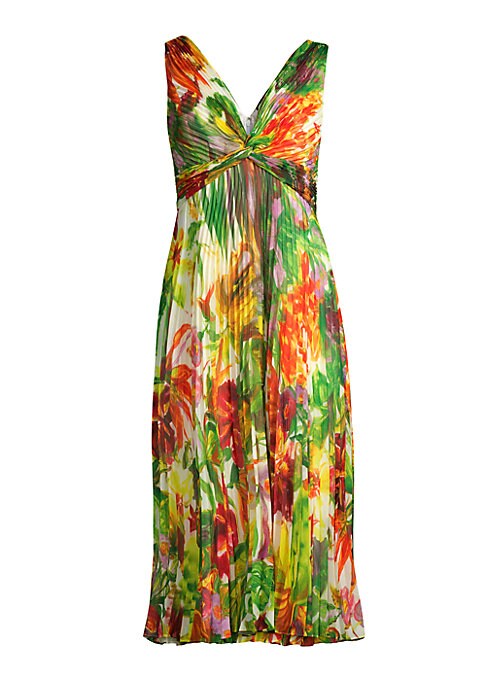 Floral Twist Midi Dress