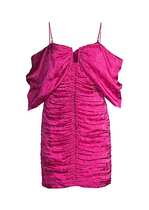 Ruched Animal Print Dress