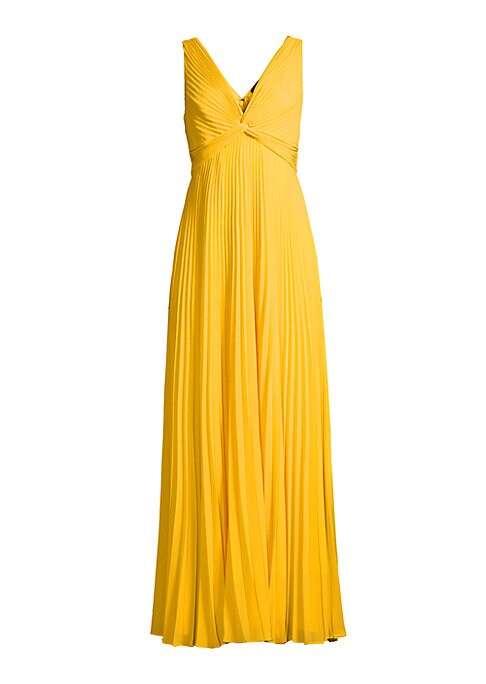 Flowing Pleat Maxi Dress