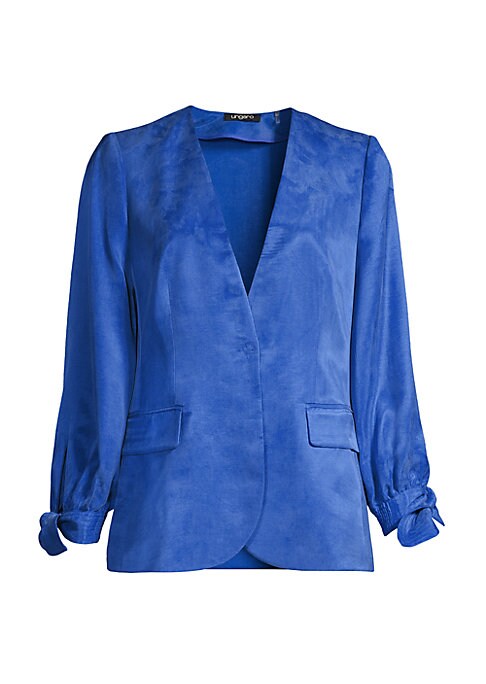 Chic Twill Tie Jacket