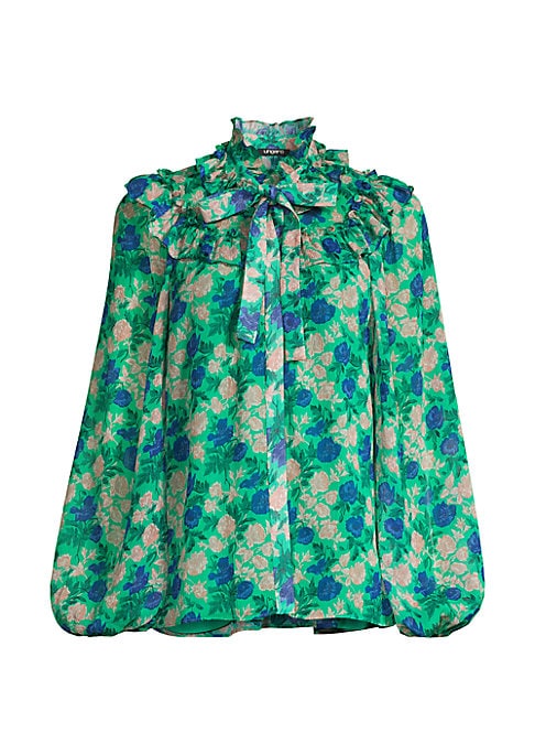 Floral Ruffle Blouse