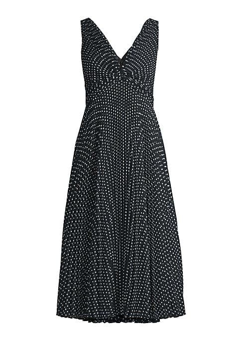 Chiffon Dot Midi Dress