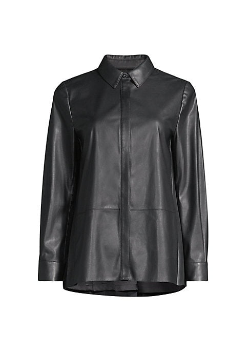 Chic Vegan Leather Top