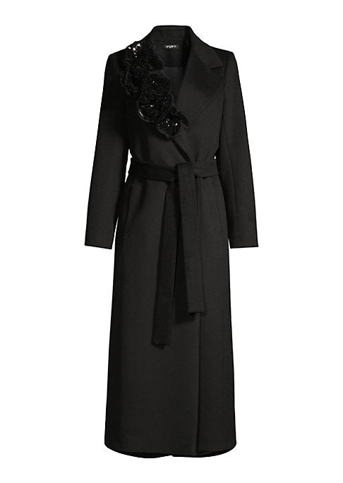 Floral Wrap Coat