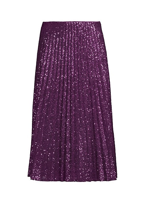 Sparkling A-line Midi Skirt