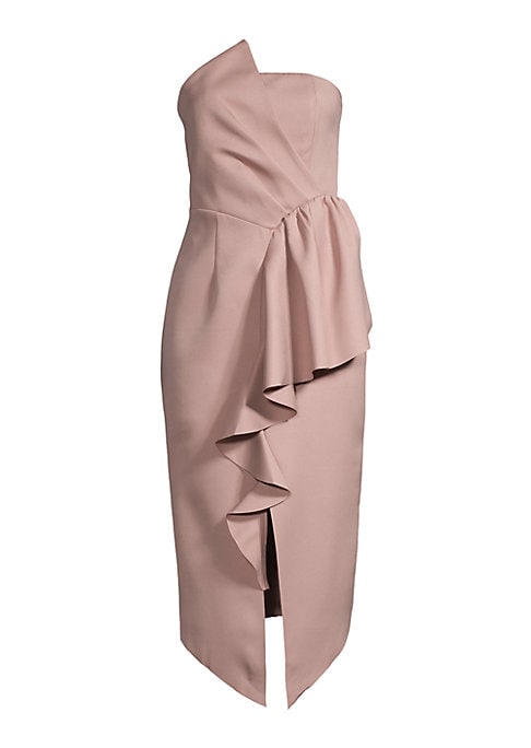 Ruffled Asymmetrical Dress