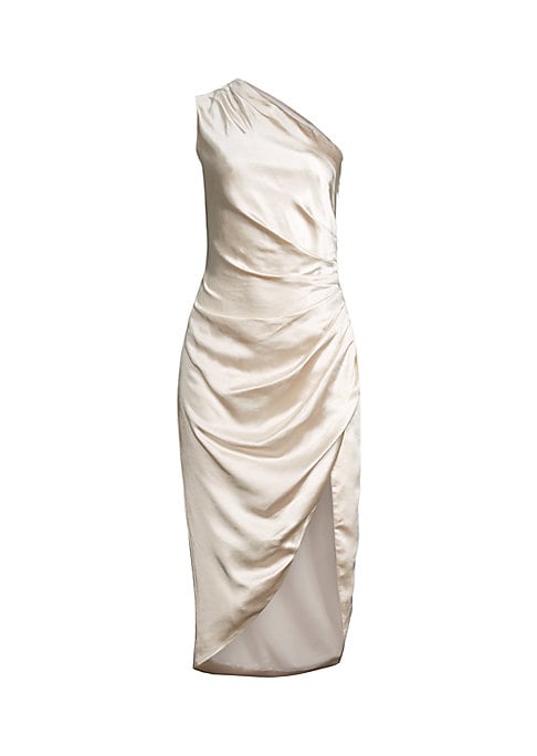 Satin Ruching Dress