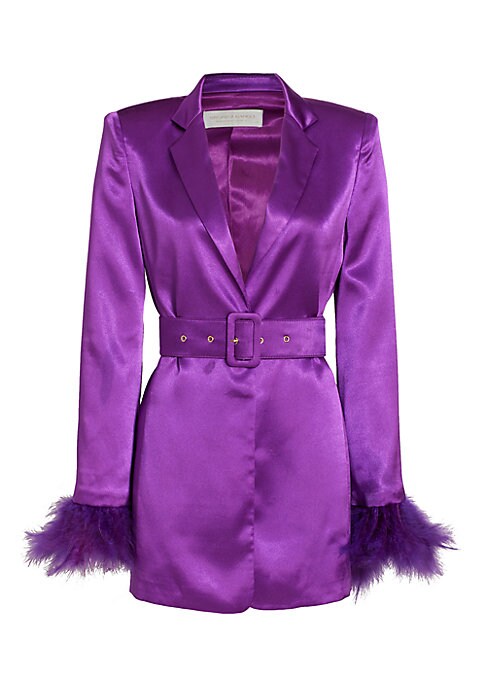 Feathered Elegance Blazer