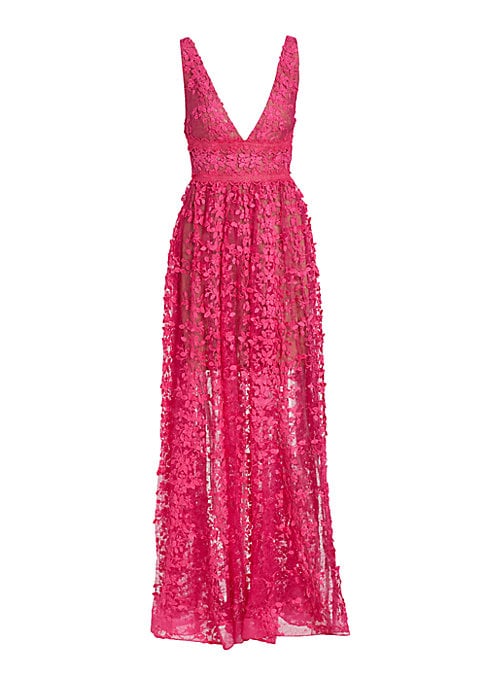 Floral V-Neck Maxi Gown