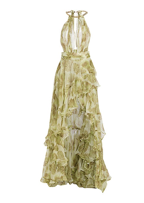 Tropical Ruffle Dress