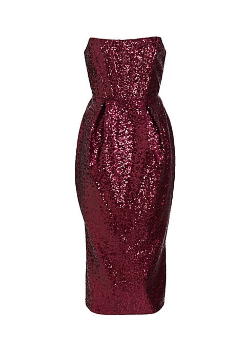 Luxe Sequin Bustier Dress