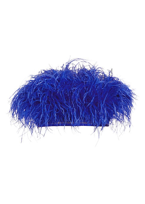 Feathered Cropped Bandeau Top
