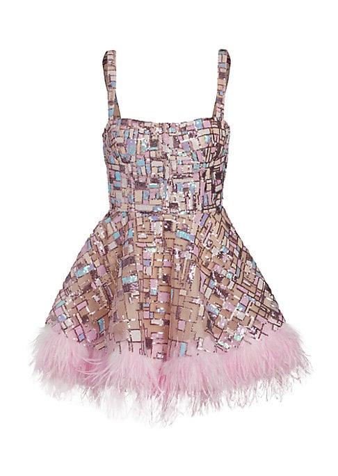 Sequined Feather Delight