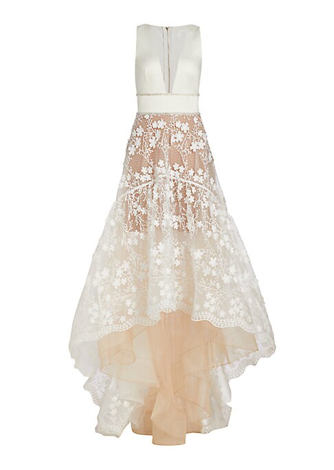 Lace Charm High-Low Gown