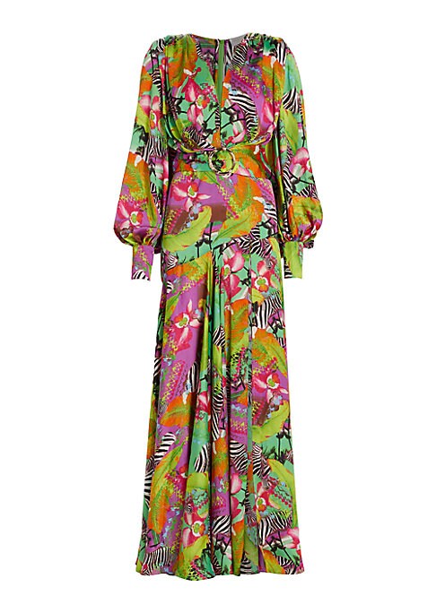 Chic Print Maxi Dress
