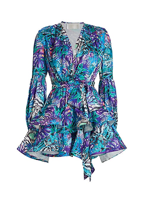 Tropical Tiger Wrap Dress