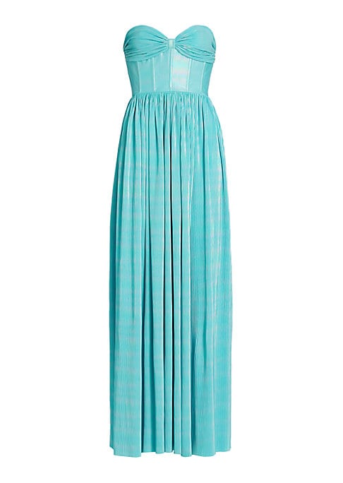 Elegant Pleated Evening Dress