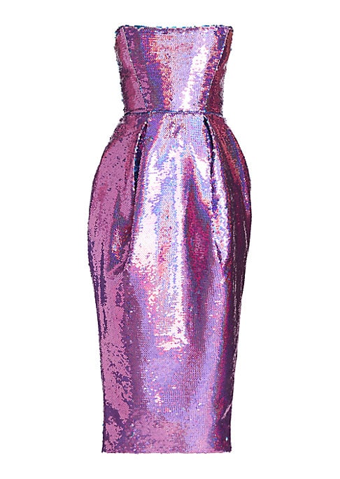 Iridescent Sequin Midi Dress