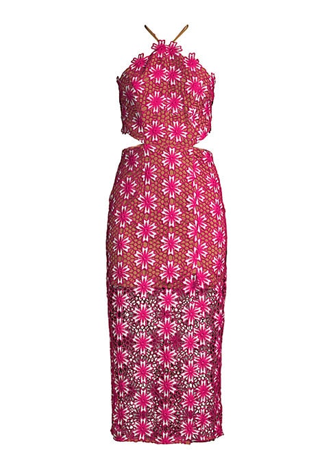 Lace Cutout Midi Dress