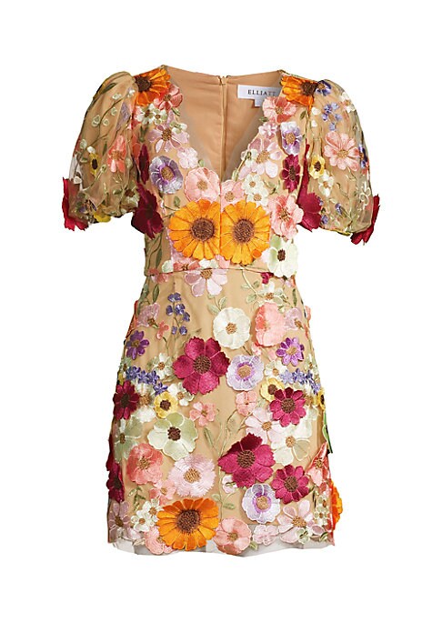Floral V-Neck Minidress
