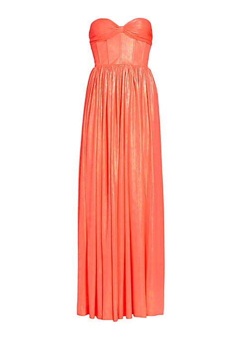 Glistening Slit Evening Dress