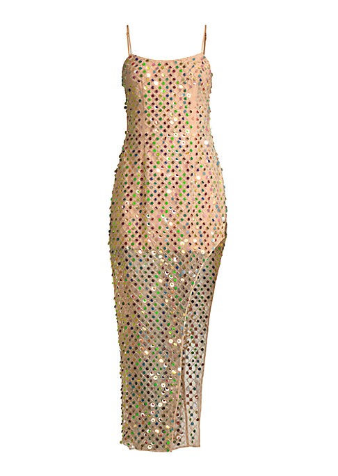 Shimmering Sequined Midi Dress