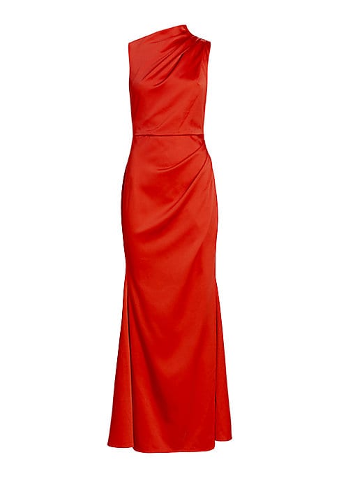 Elegant Satin Slit Dress