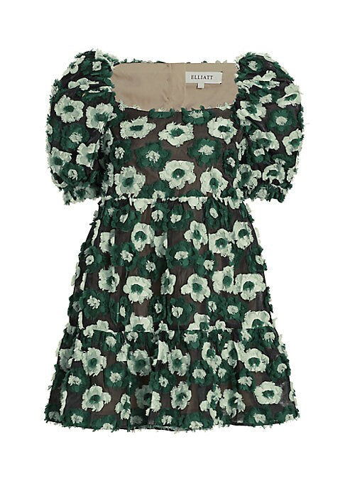 Floral Puff Minidress